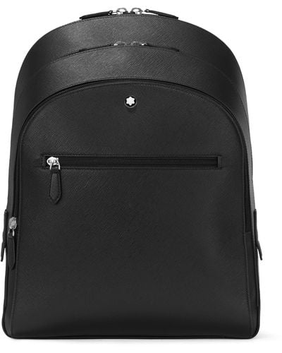 Montblanc Medium Leather Sartorial Backpack - Black