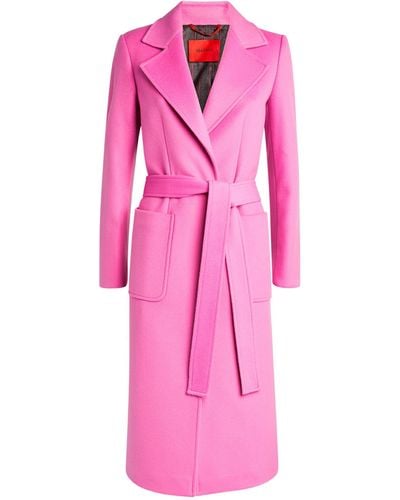 MAX&Co. Wool Wrap-around Coat - Pink