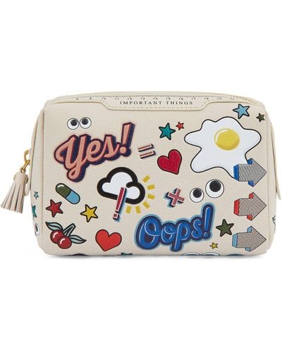 Anya Hindmarch Leather Important Things Pouch - White