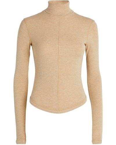 The Line By K Rollneck Mads Sweater - Natural