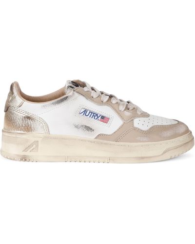 Autry Leather Super Vintage Sneakers - Natural
