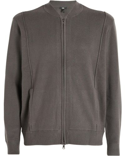 PAIGE Lowrie Zip-up Sweatshirt - Grey