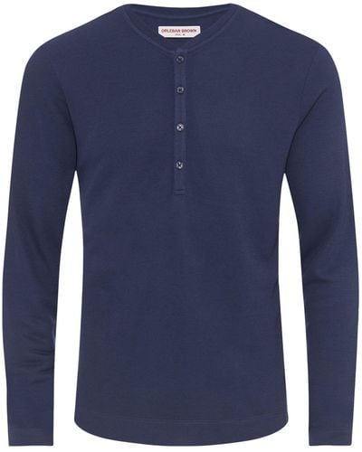Orlebar Brown Cotton-cashmere T-shirt - Blue