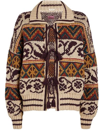Mother The Family Ties Cardigan - Brown