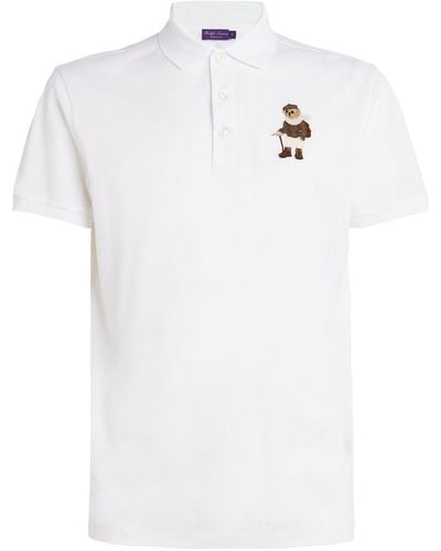 Ralph Lauren Purple Label Polo Bear Polo Shirt - White
