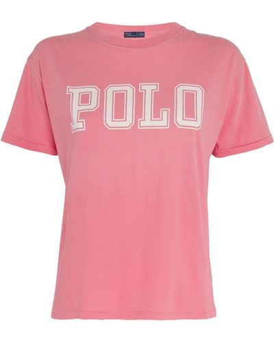 Polo Ralph Lauren Polo P Polo Prd T Ss T-shirt - Pink