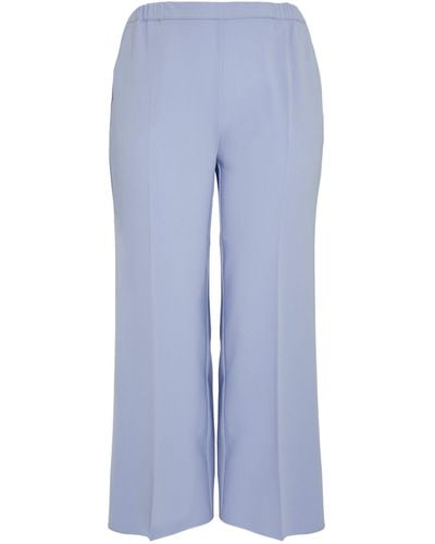 Marina Rinaldi Wide-leg Tailored Pants - Blue