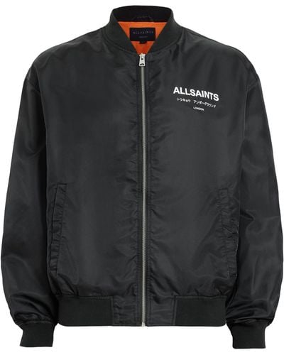 AllSaints Underground Bomber Jacket - Black