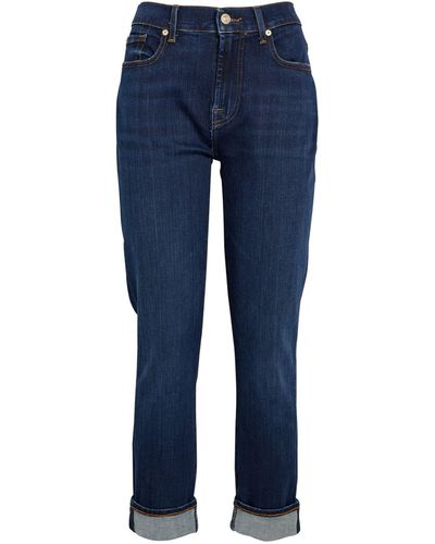 7 For All Mankind Relaxed Skinny Jeans - Blue