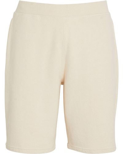 Sunspel Cotton Loopback Sweatshorts - Natural