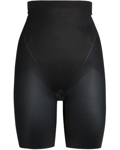 Spanx High-waist Mid-thigh Shorts - Black