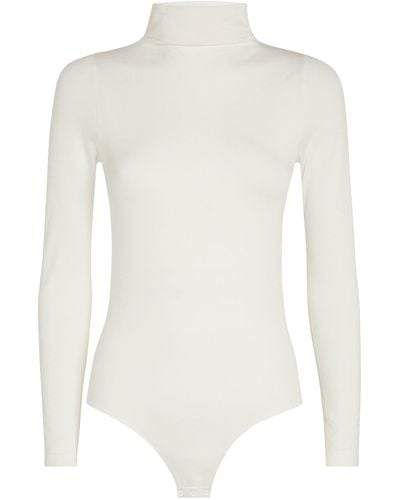 FALKE Seamless High-neck Bodysuit - White