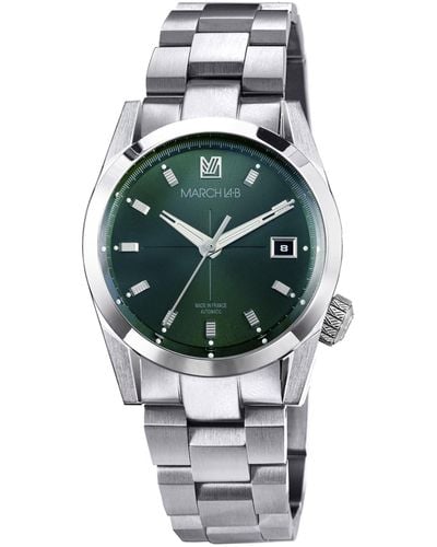 March LA.B Stainless Steel Am89 Automatic Watch 38mm - Grey
