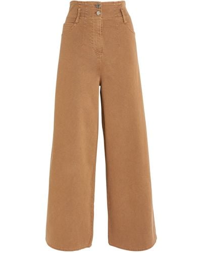 MAX&Co. Wide-leg Trousers - Brown