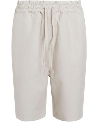 AllSaints Cotton-linen Relaxed Hanbury Shorts - Grey
