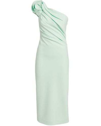 Safiyaa One-shoulder Granalle Dress - Green