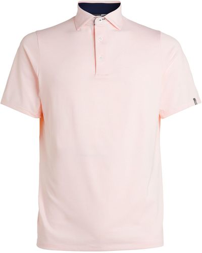 Kjus Striped Core Soren Polo Shirt - Pink