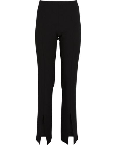 LVIR Split-detail Tailored Trousers - Black