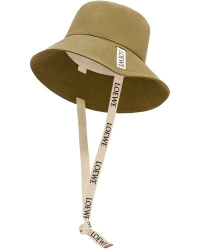 Loewe Logo-strap Bucket Hat - Green