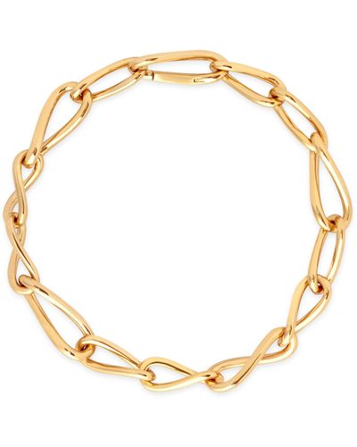 Astrid & Miyu Gold-plated Infinite Chain Bracelet - Metallic