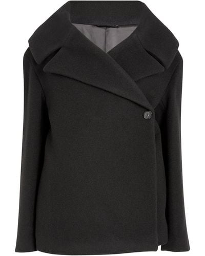Totême Wool-blend Wrap Jacket - Black