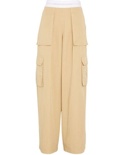 Alexander Wang Cotton Cargo Rave Trousers - Natural