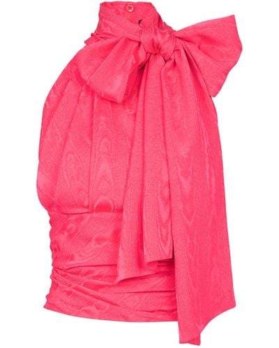 Balmain Sleeveless Draped Blouse - Pink