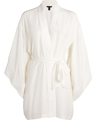 Kiki de Montparnasse Silk Muse Kimono - White