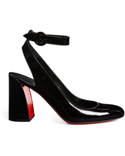 Christian Louboutin Miss Sab Patent Leather Slingback Pumps 85 - Red