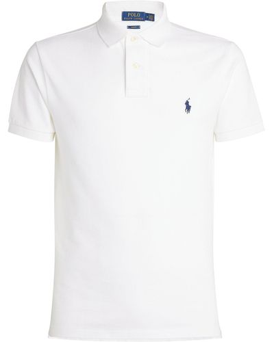 Polo Ralph Lauren Cotton Mesh Slim-fit Polo Shirt - White