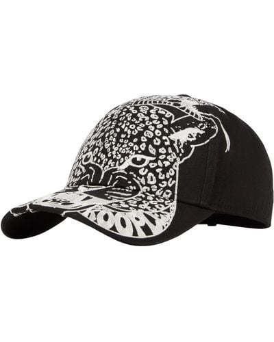 The Kooples Embroidered Leopard Cap - White