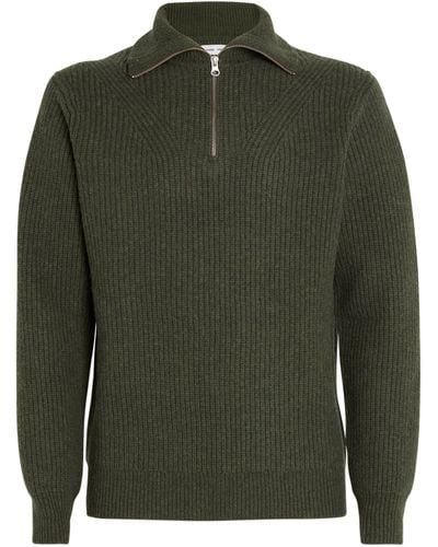 Samsøe & Samsøe Half-zip Jacks Sweater - Green