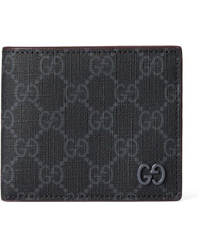 Gucci Canvas Gg Supreme Wallet - Black