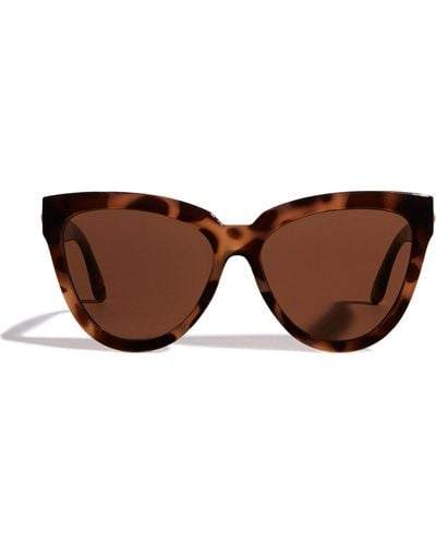 Le Specs Oversized Liar Lair Sunglasses - Brown
