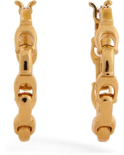 COACH Chain Hoop Earrings - Metallic
