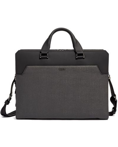 Tumi Ashton Barnet Double - Zip Briefcase - Grey