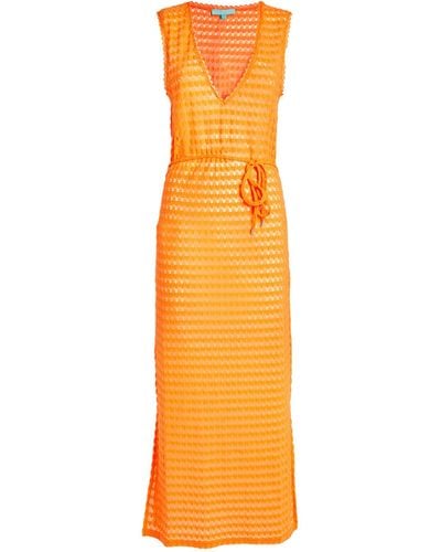 Melissa Odabash Crochet Annabel Maxi Dress - Orange