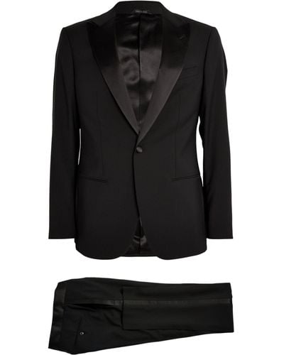 Giorgio Armani Virgin Wool-silk 2-piece Soho Tuxedo - Black