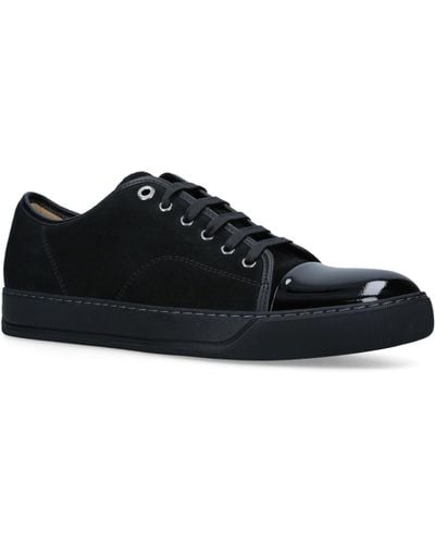 Lanvin Panel Lace-up Sneakers - Black