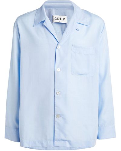 CDLP Long-sleeve Pajama Shirt - Blue
