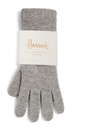 Harrods Women's Cashmere Gloves - Blue