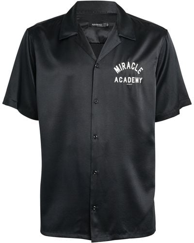 NAHMIAS Silk-blend Miracle Academy Shirt - Black