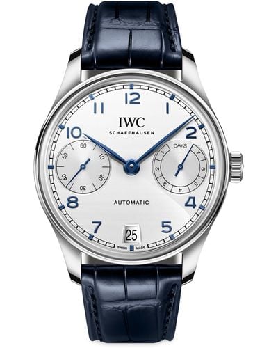 IWC Schaffhausen Stainless Steel Portugieser Automatic Watch 42mm - Grey