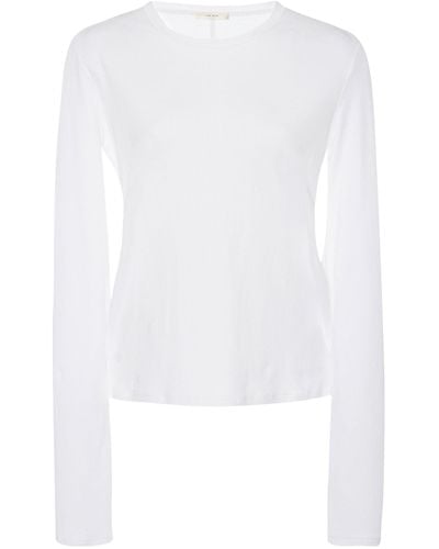 The Row Sherman Long-sleeve T-shirt - White