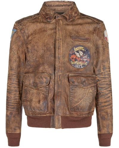 Polo leather coat discount