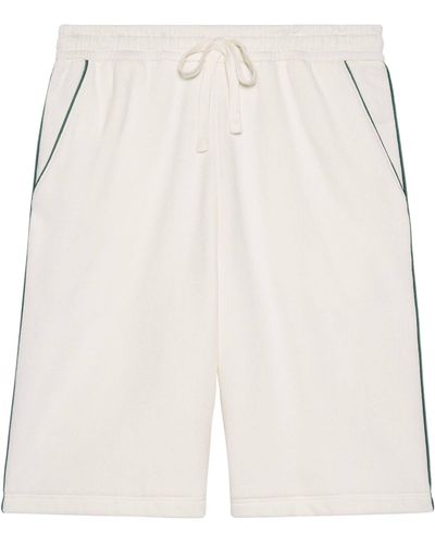 Gucci Embroidered Logo Shorts - White