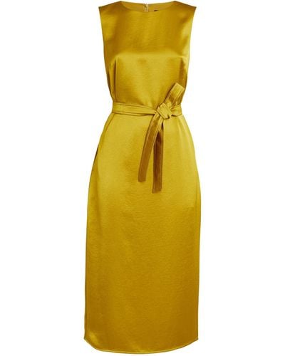 Weekend by Maxmara Belted Shift Dress - Yellow