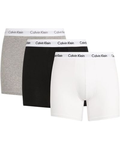 Calvin Klein Cotton Stretch Boxer Briefs (pack Of 3) - Multicolor