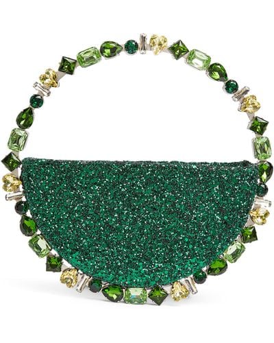 L'ALINGI Exclusive Glitter Taliya Eternity Clutch Bag - Green
