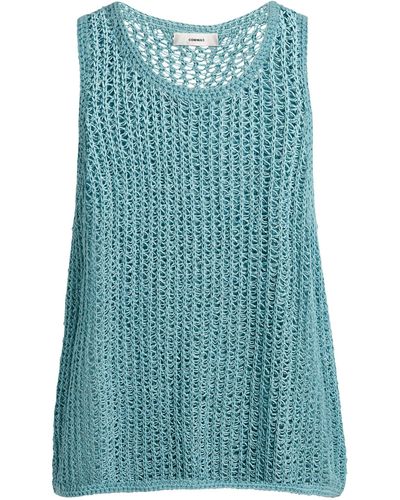 Commas Relaxed Knitted Tank Top - Blue